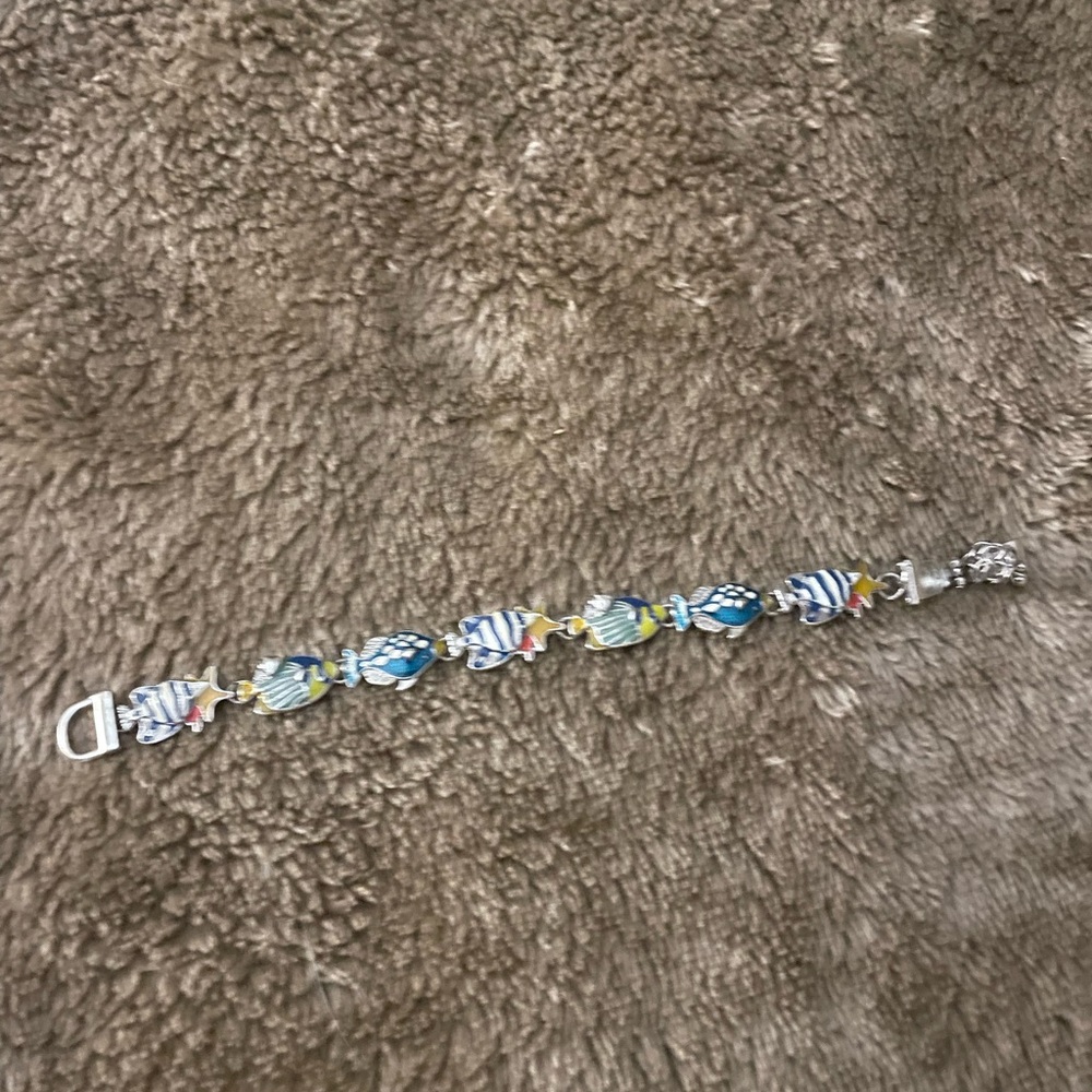 Pier 1 Blue and Silver Fish Bracelet